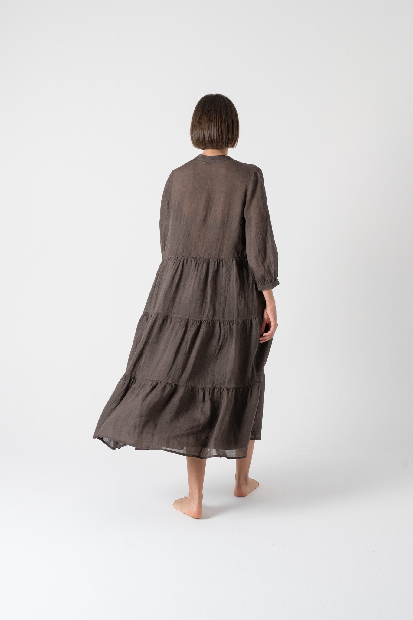 Altea Midi Dress Cocoa Luxmii