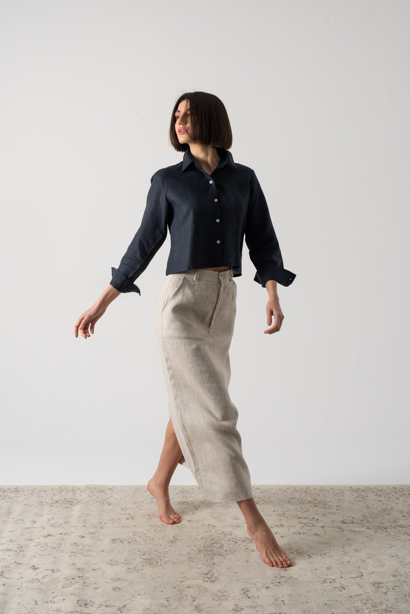 Ezara Shirt Navy Luxmii