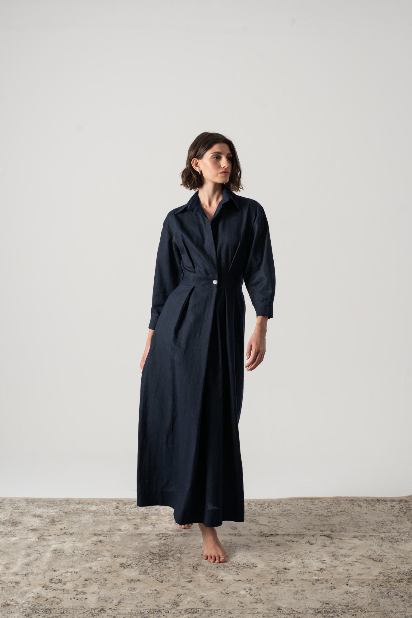 Halvar Linen Maxi Dress Brown Espresso (Copy) Luxmii