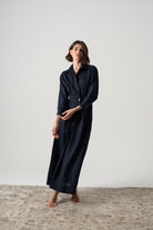 Halvar Linen Maxi Dress Brown Espresso (Copy) Luxmii
