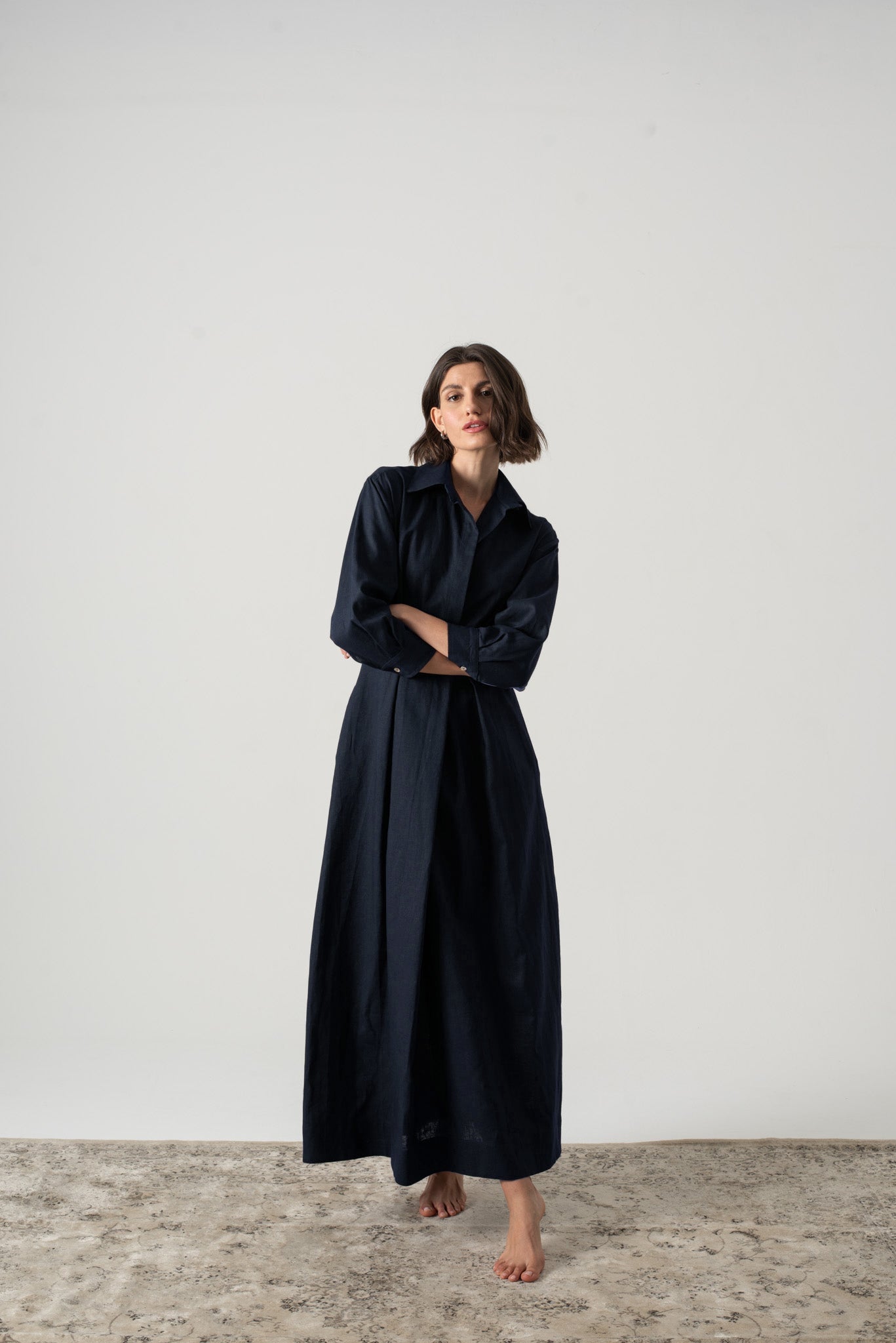 Halvar Linen Maxi Dress Brown Espresso (Copy) Luxmii