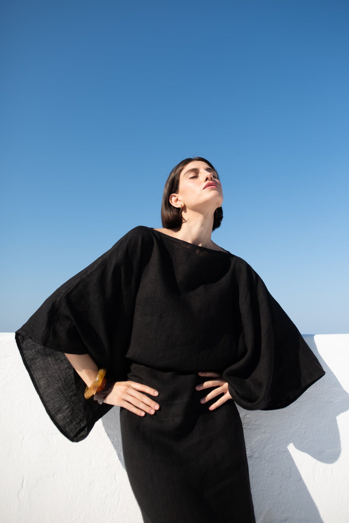 Kimonos Dress Black Luxmii