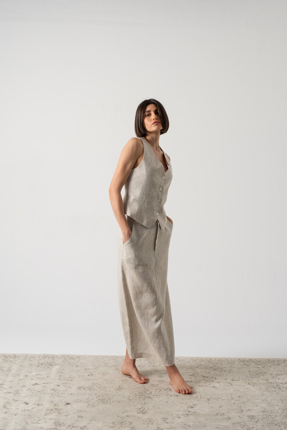 Rhea Gilet Royal Natural Luxmii