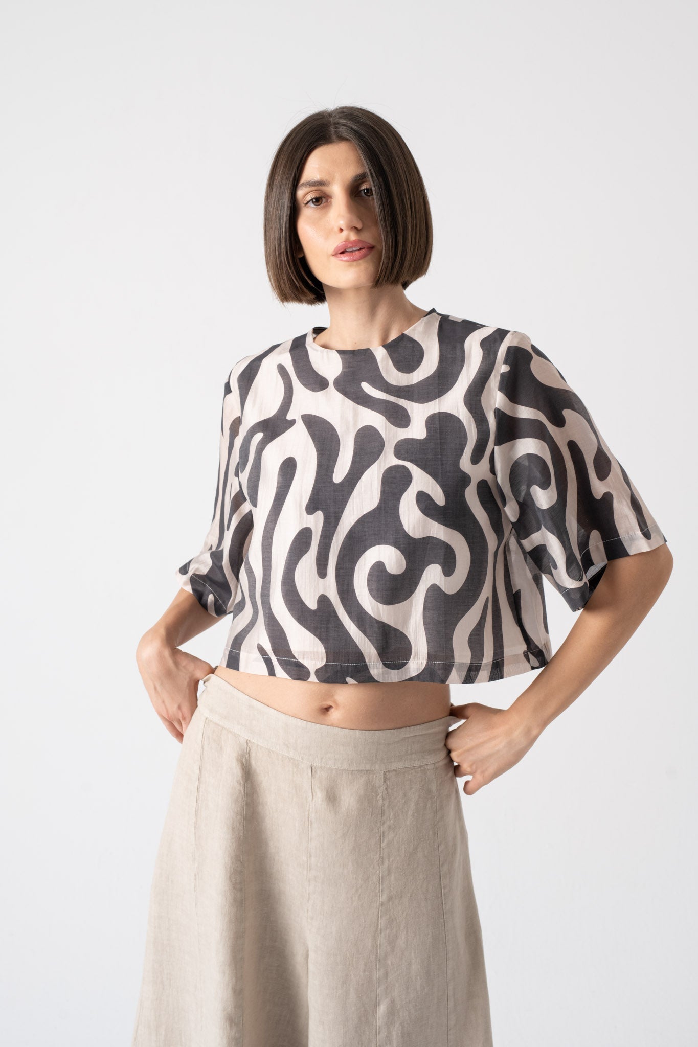 Stella Top in Savannah Print Luxmii