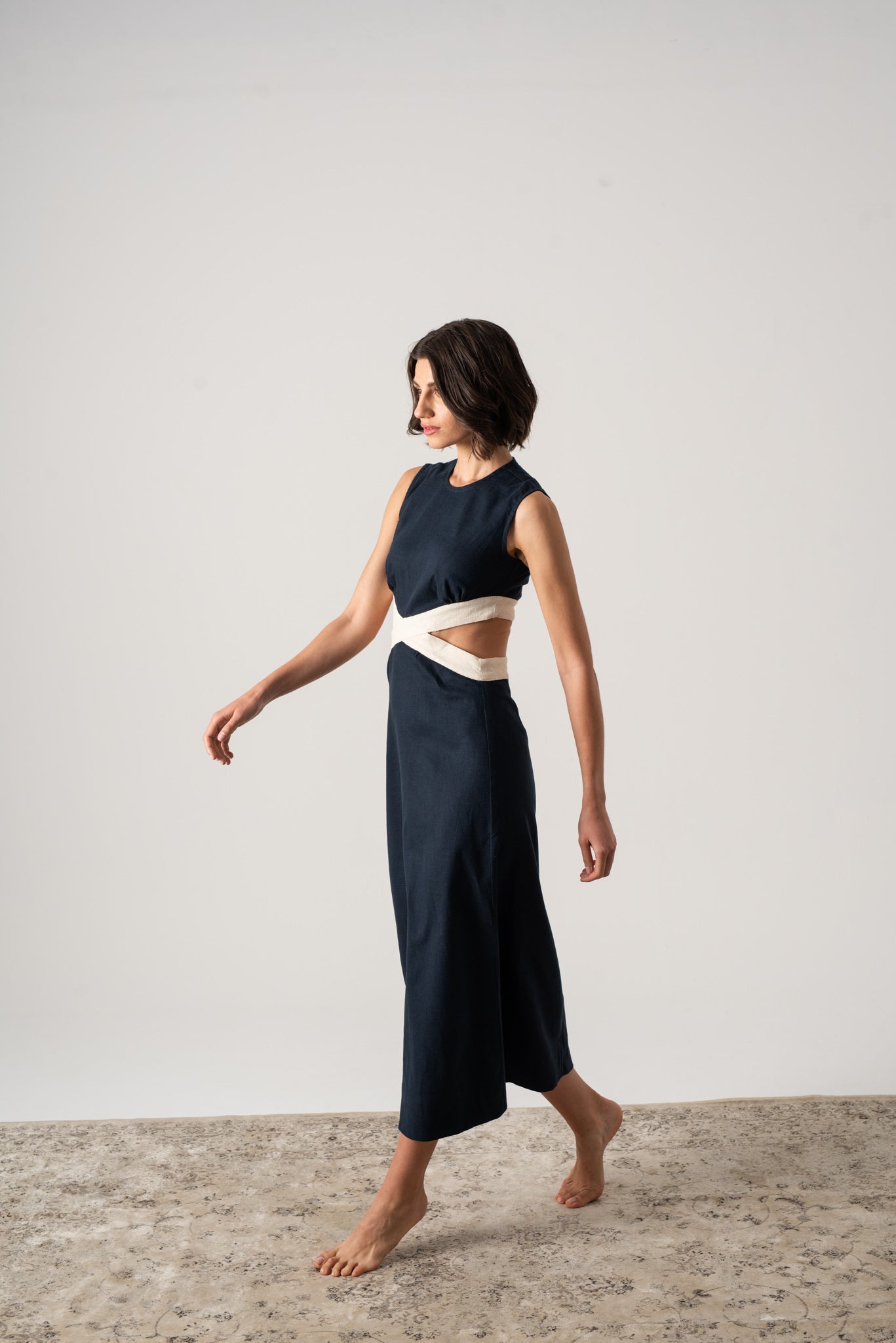 Zado Dress Navy Luxmii