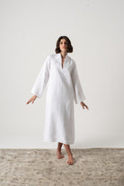 Alarik Linen Kaftan White Luxmii