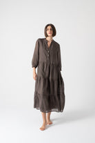 Altea Midi Dress Cocoa Luxmii