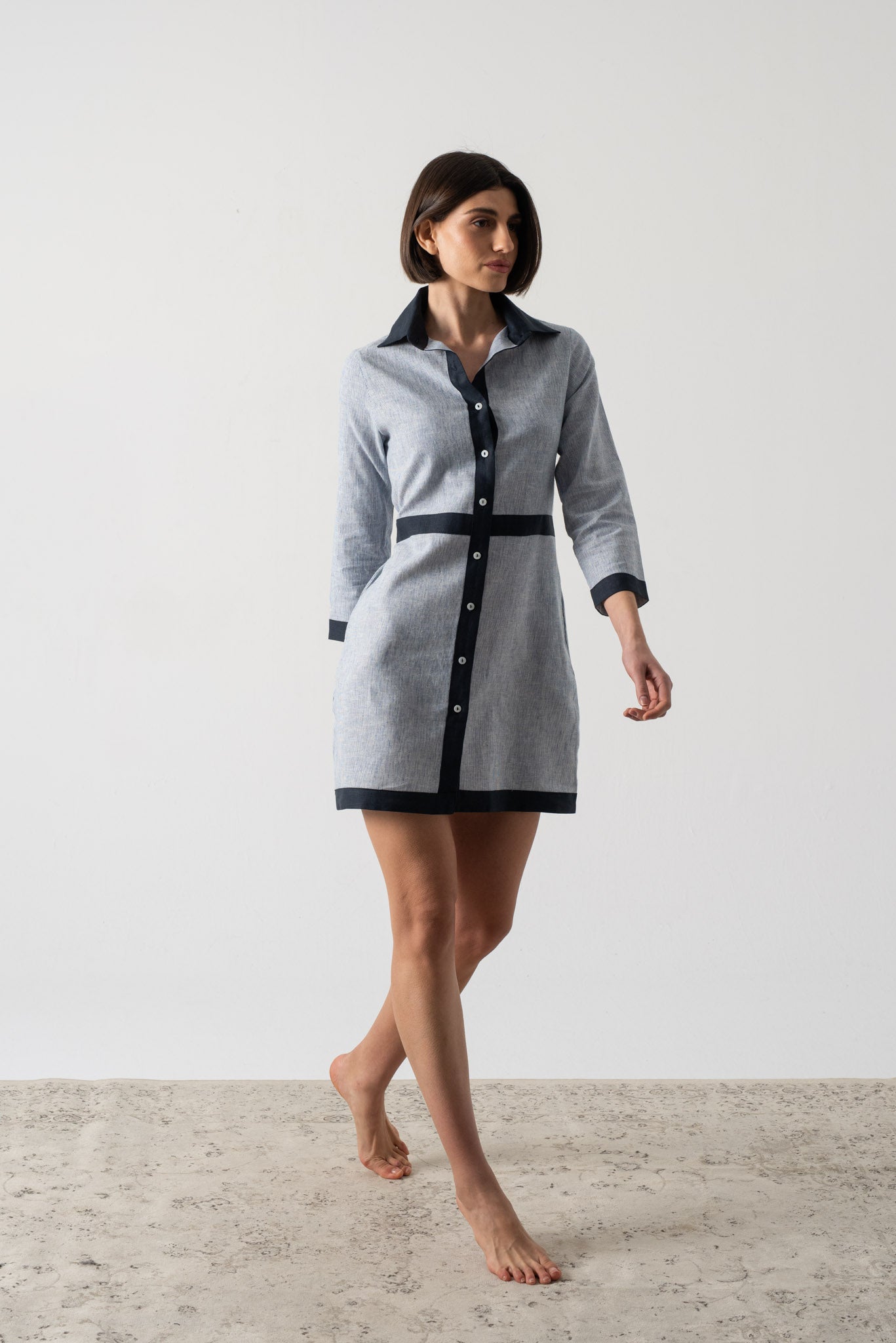 Aris Dress French Stripe Luxmii