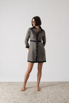 Aris Mini Dress Khaki Luxmii
