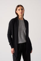 Aurea Cashmere Cardigan Mélange Grey Luxmii