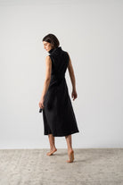 Cora Wrap Dress Black Luxmii