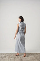 Dante Maxi Dress French Blue Stripe Luxmii