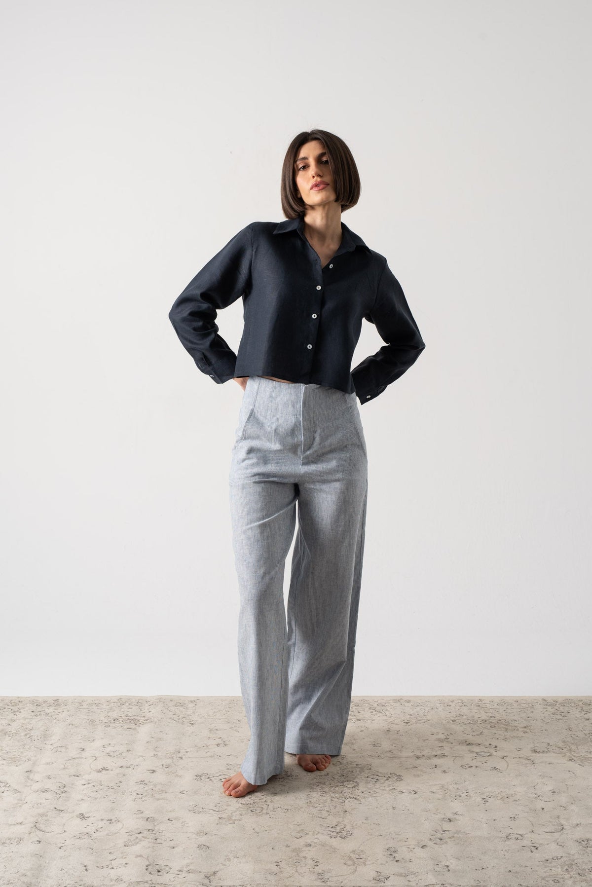 Ezara Shirt Navy Luxmii