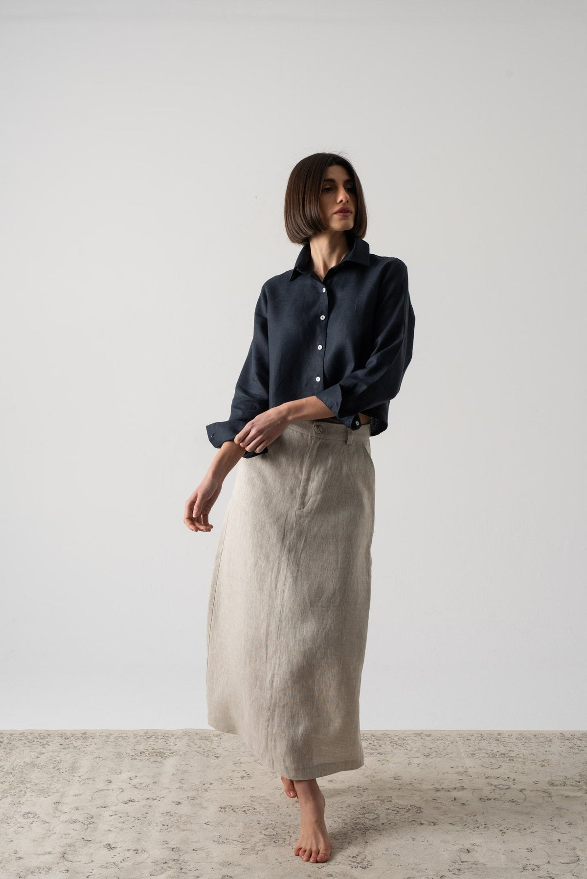 Ezara Shirt Navy Luxmii