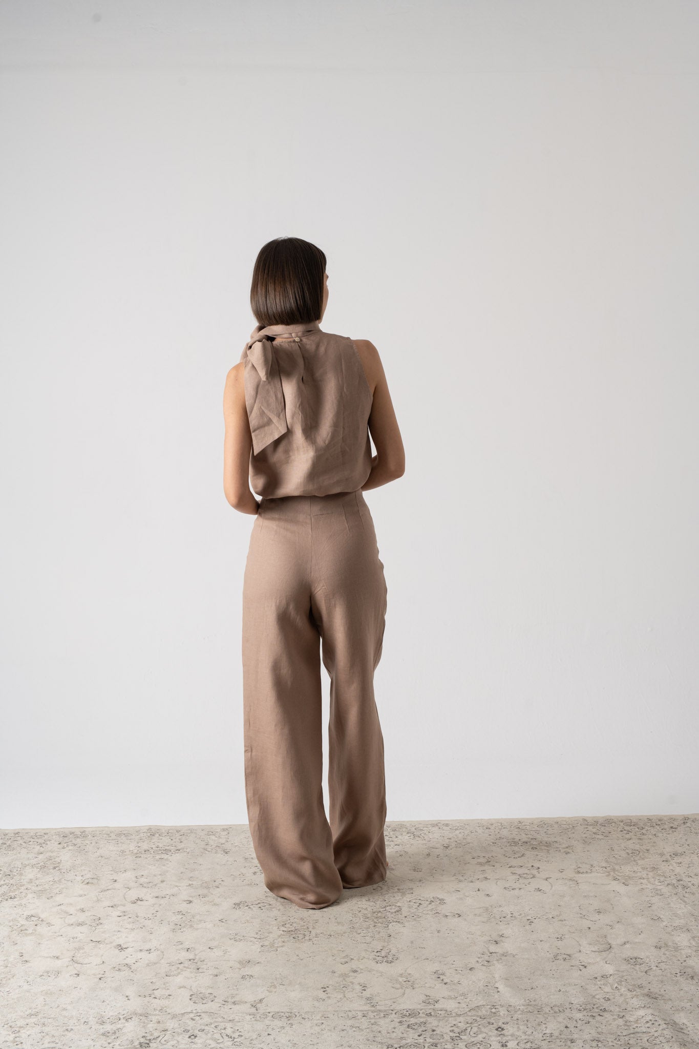 Hanne Trouser Mocha-Taupe Luxmii