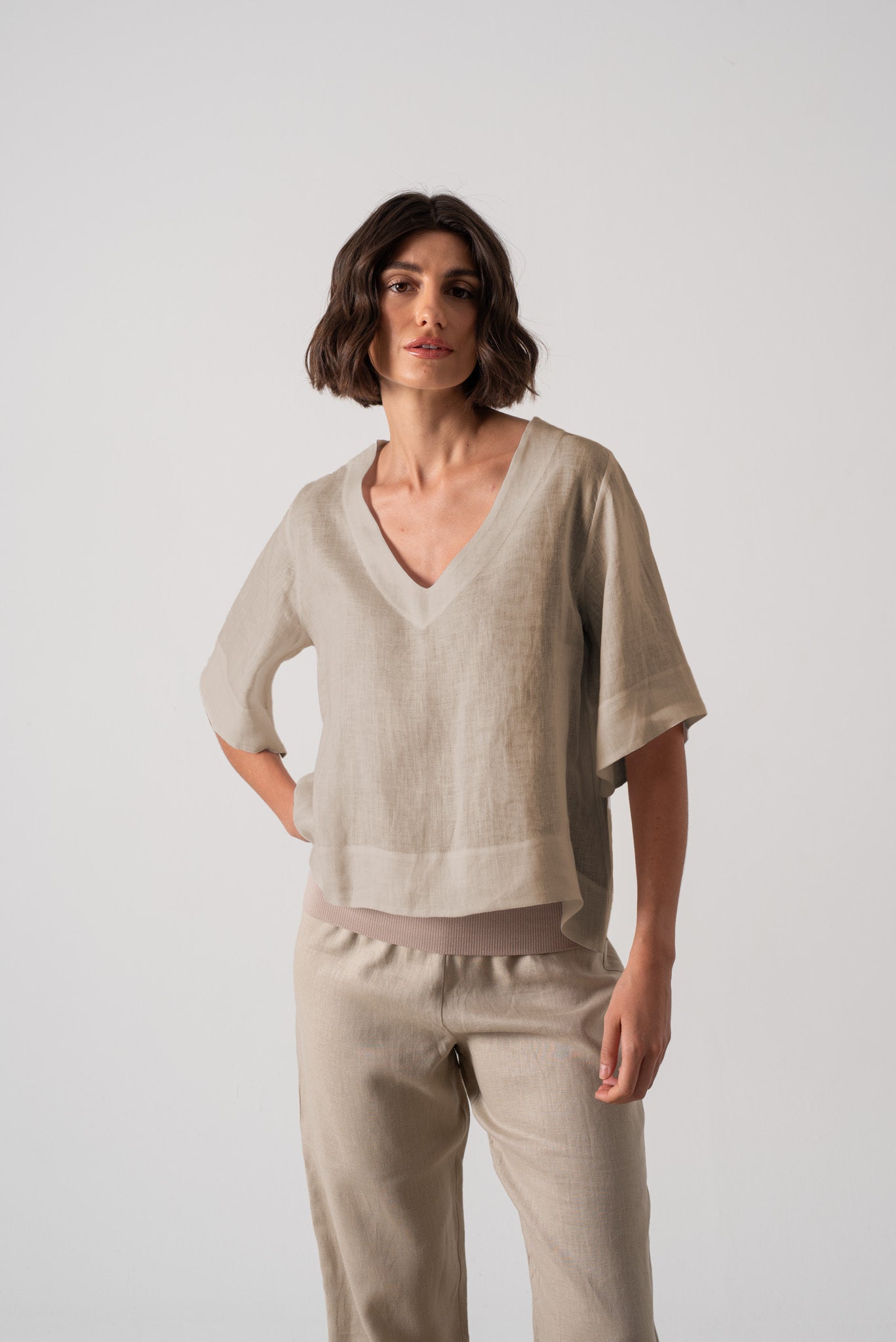 Hecate Top Oatmeal Luxmii