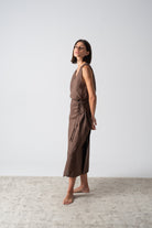 Isadora Wrap Dress Cocoa Luxmii