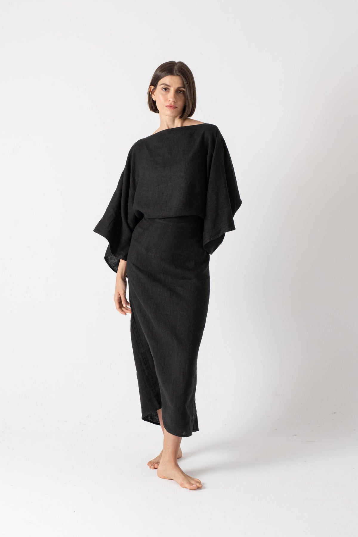 Kimonos Black + Oatmeal Luxmii
