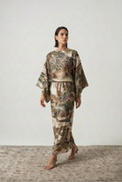 Kimonos Dress Minhwa Print Luxmii