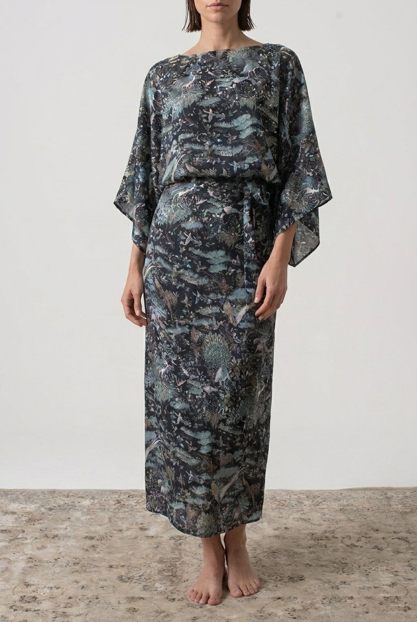 Kimonos Dress Najeon Print Luxmii