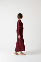 Kimonos Dress Wine Luxmii