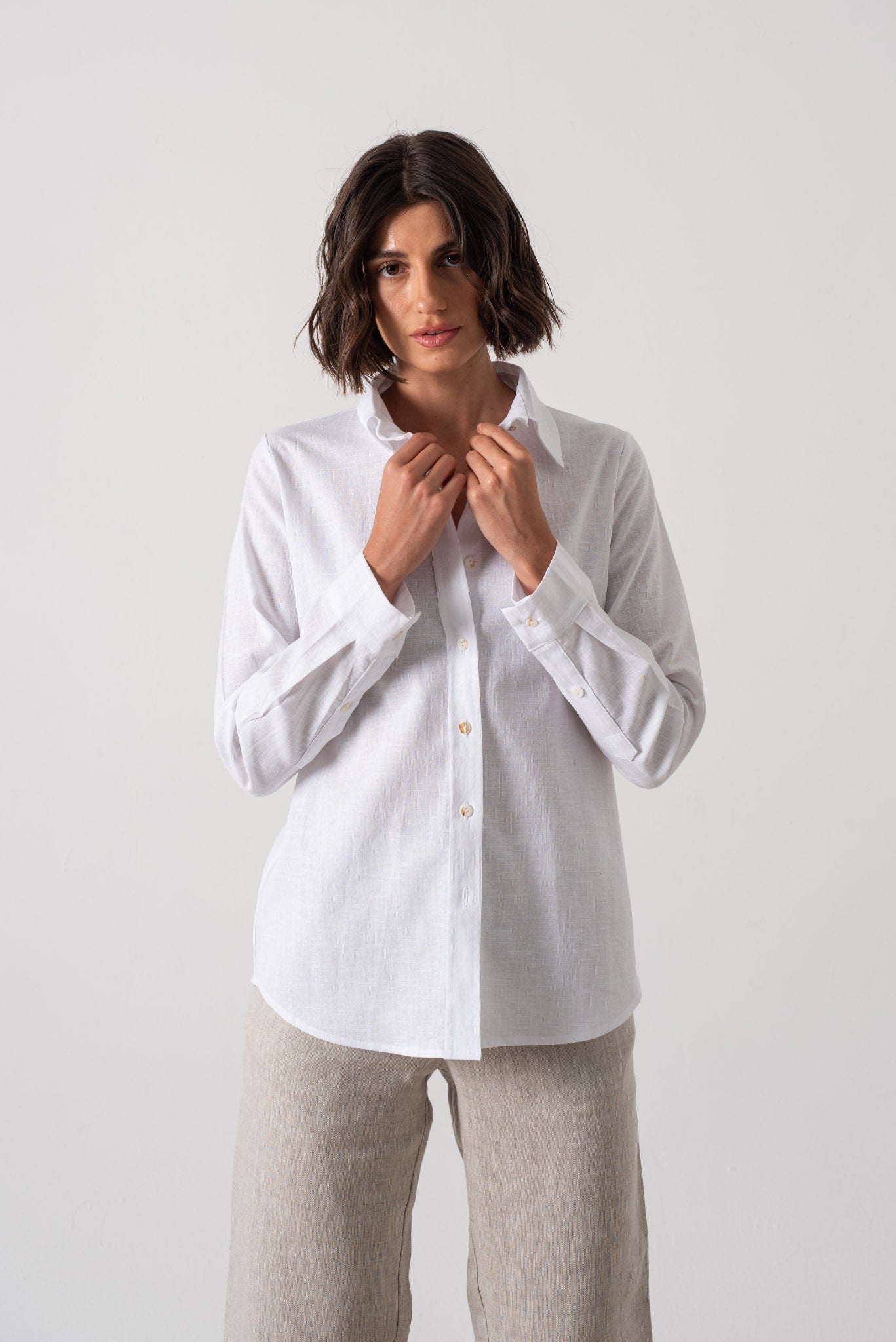 La Classica Linen Shirt White Luxmii