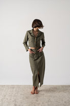 Lior Shirt Jacket Khaki Luxmii