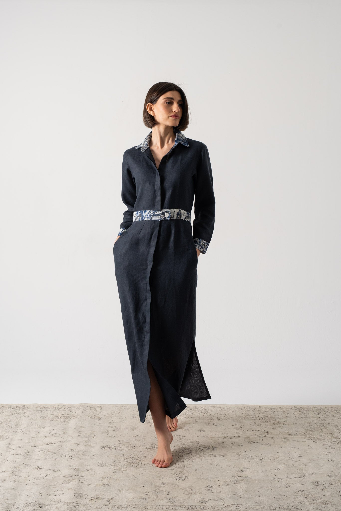Mavi Maxi Dress Navy Luxmii