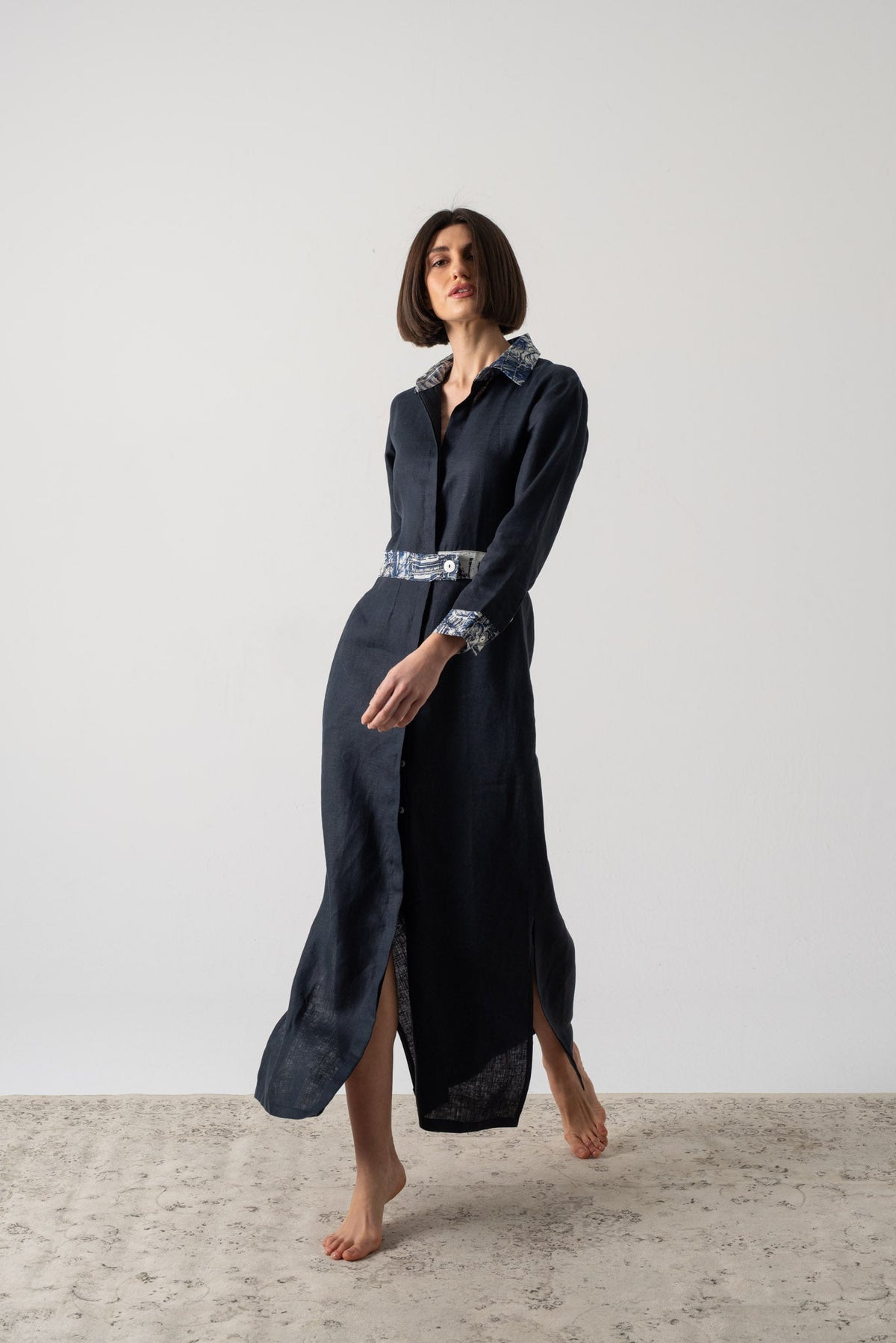 Mavi Maxi Dress Navy Luxmii