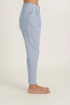 Pioggia Linen Trouser Sky Blue Luxmii