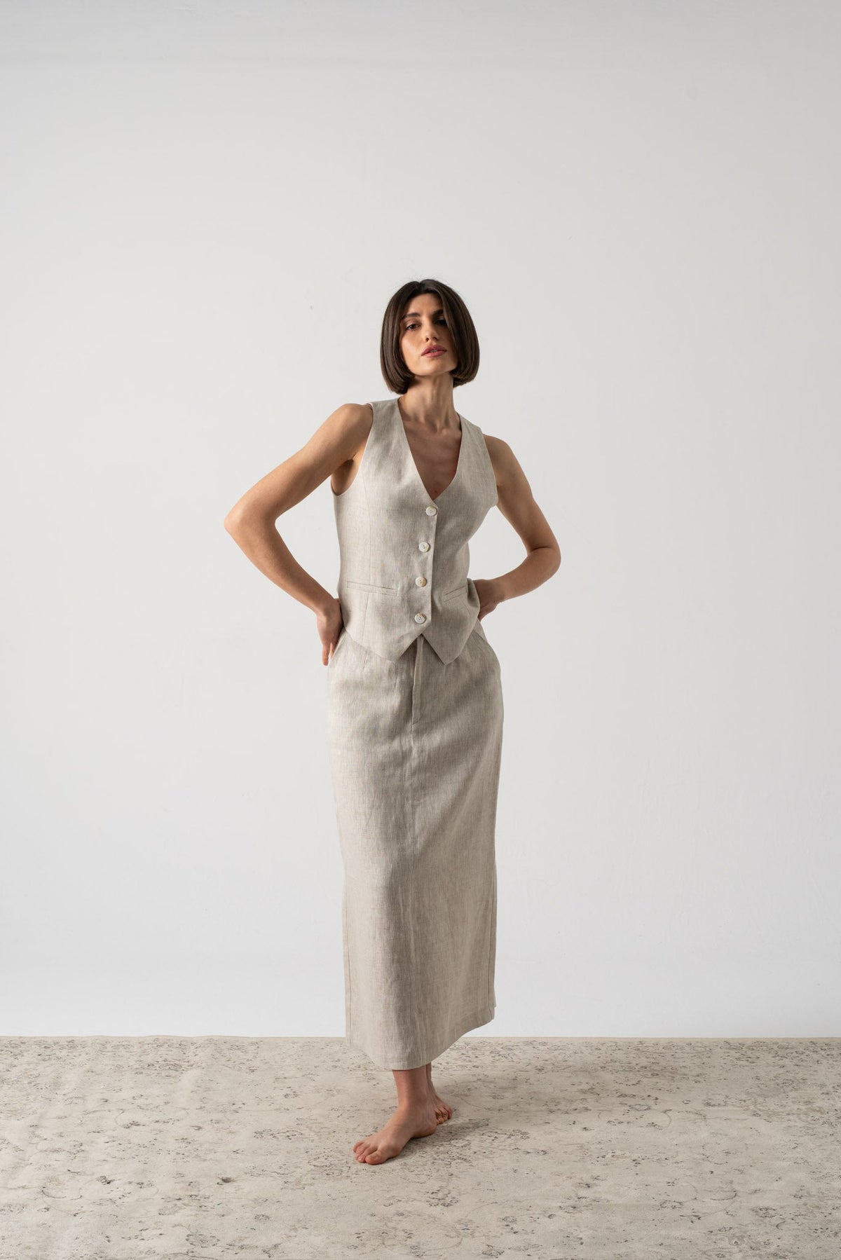 Rhea Gilet Royal Natural Luxmii