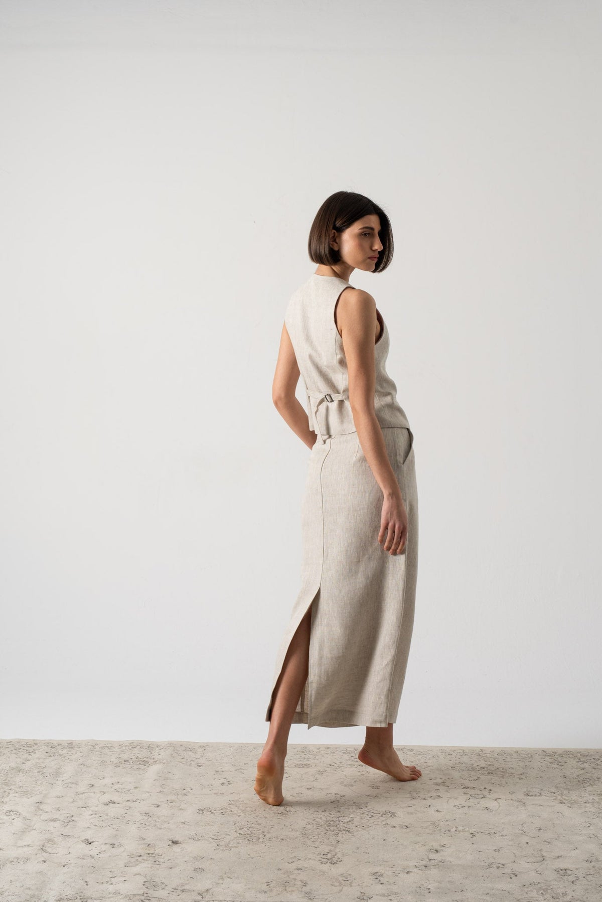 Rhea Skirt Royal Natural Luxmii