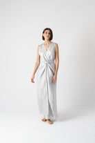 Serpente Wrap Dress Ice Luxmii