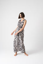 Serpente Wrap Dress in Savannah Print Luxmii