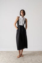 Tuxedo Dress Black Luxmii